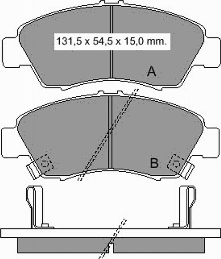 VEMA 834540 - Kit de plaquettes de frein, frein à disque cwaw.fr