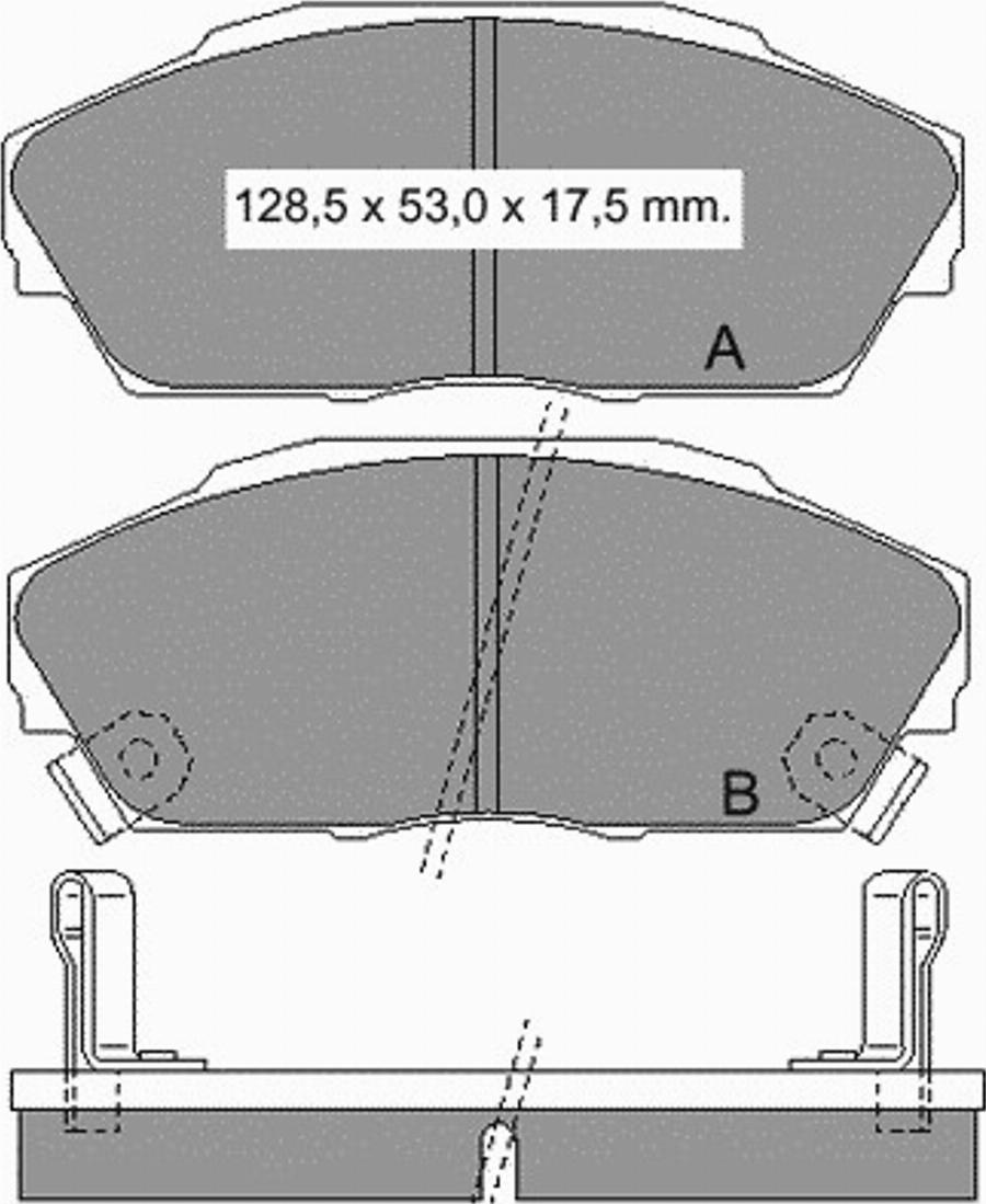 VEMA 834550 - Kit de plaquettes de frein, frein à disque cwaw.fr