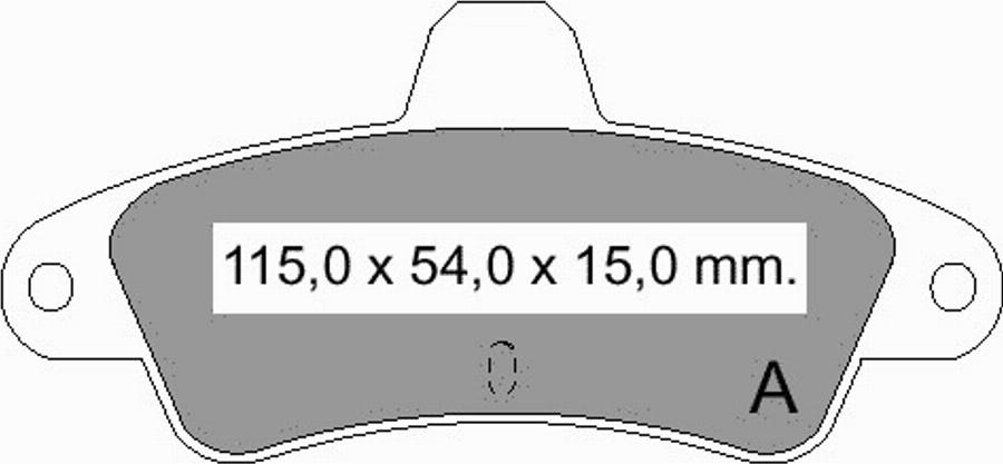 VEMA 834501 - Kit de plaquettes de frein, frein à disque cwaw.fr