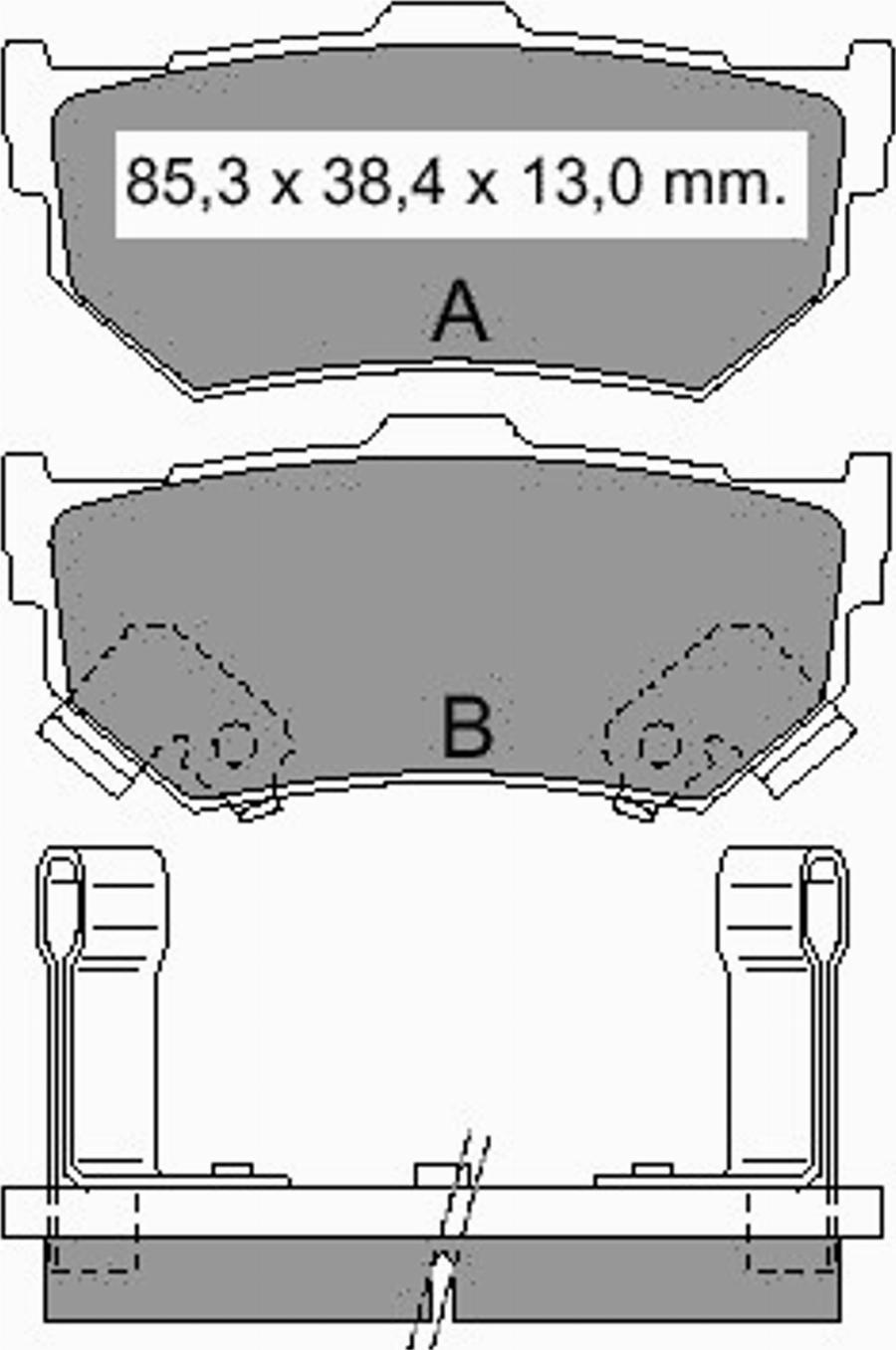 VEMA 834640 - Kit de plaquettes de frein, frein à disque cwaw.fr