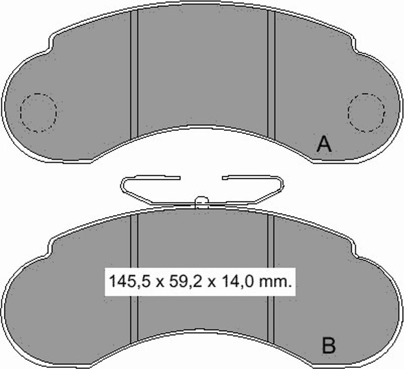 VEMA 834840 - Kit de plaquettes de frein, frein à disque cwaw.fr