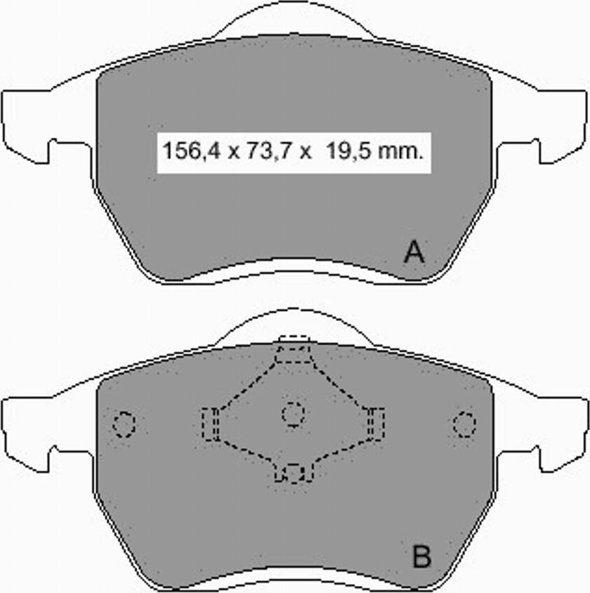 VEMA 834291 - Kit de plaquettes de frein, frein à disque cwaw.fr