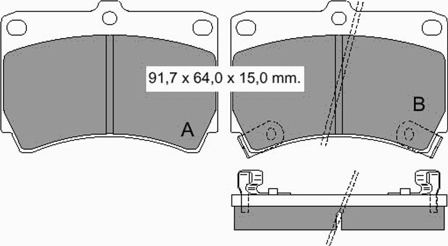 VEMA 834730 - Kit de plaquettes de frein, frein à disque cwaw.fr