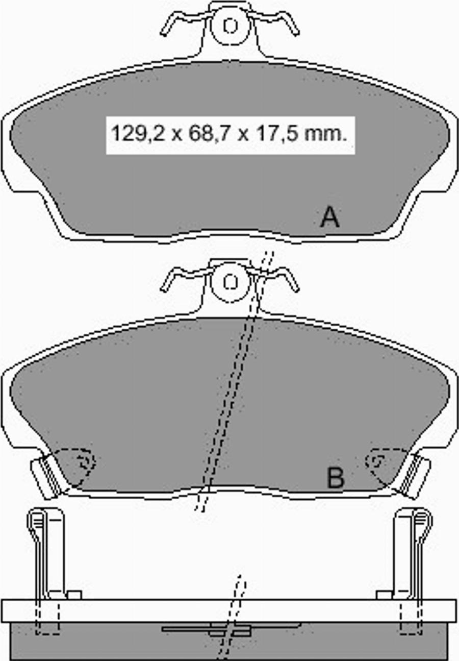 VEMA 835510 - Kit de plaquettes de frein, frein à disque cwaw.fr