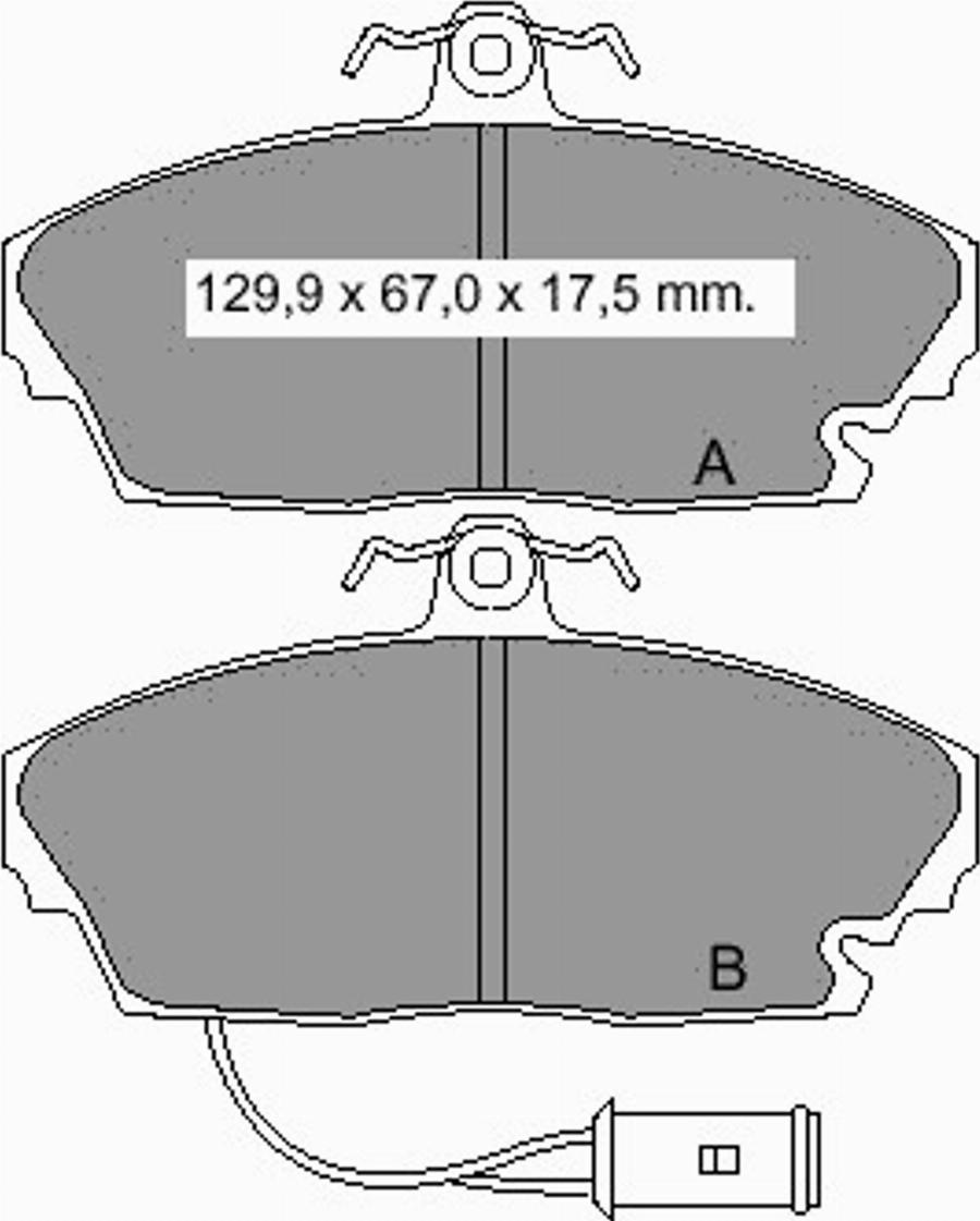 VEMA 835520 - Kit de plaquettes de frein, frein à disque cwaw.fr