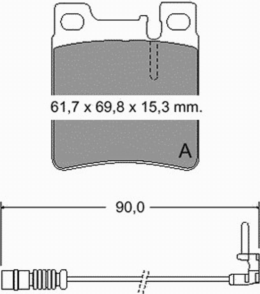 VEMA 835130 - Kit de plaquettes de frein, frein à disque cwaw.fr