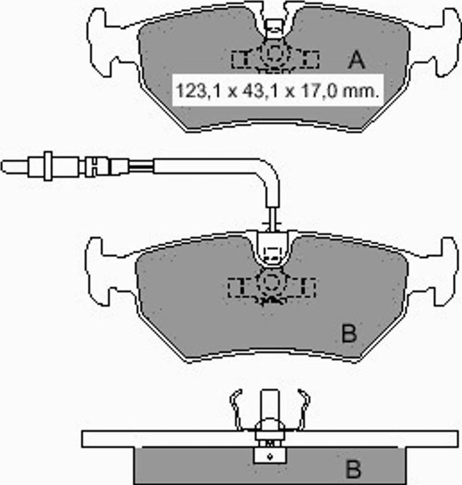 VEMA 836160 - Kit de plaquettes de frein, frein à disque cwaw.fr