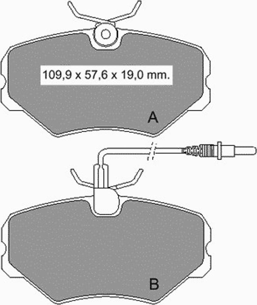 VEMA 836370 - Kit de plaquettes de frein, frein à disque cwaw.fr