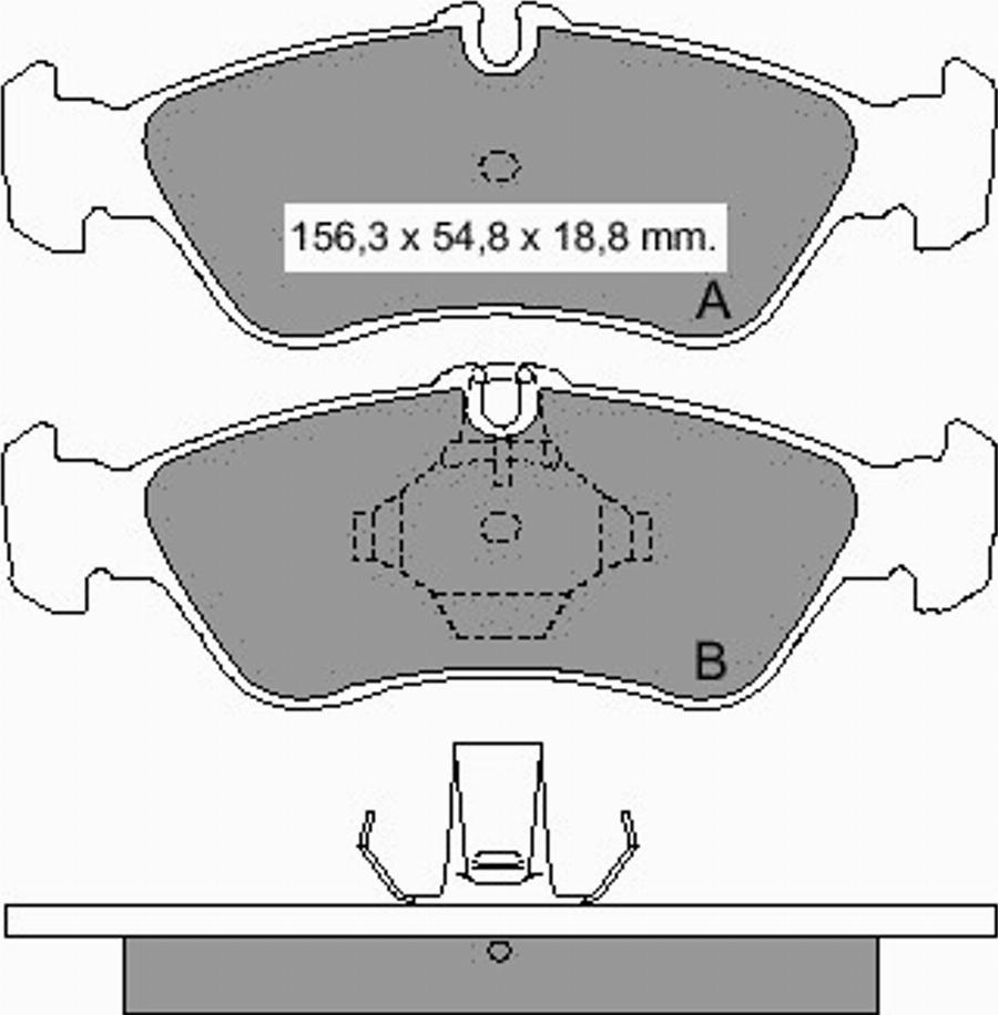 VEMA 836290 - Kit de plaquettes de frein, frein à disque cwaw.fr