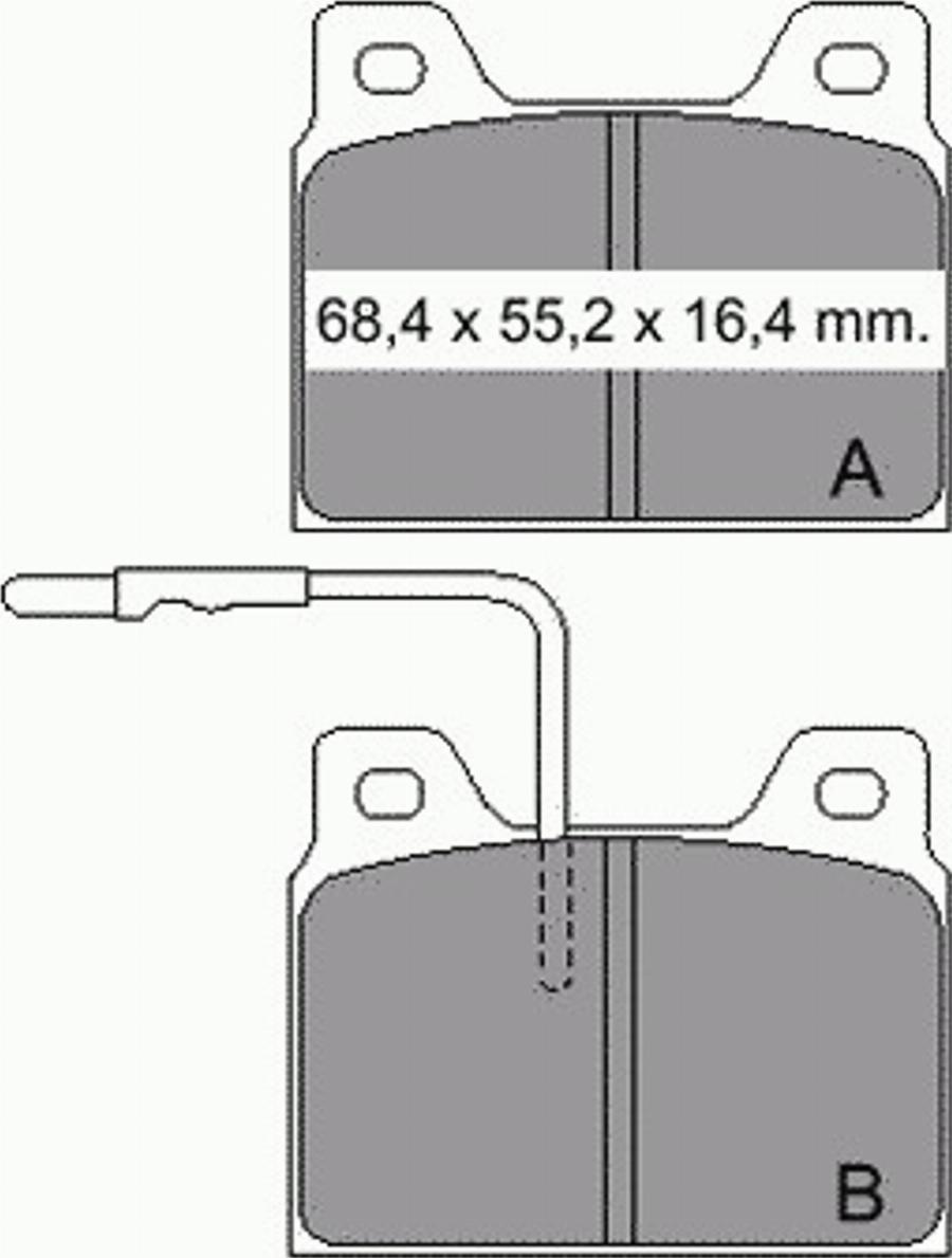 VEMA 830950 - Kit de plaquettes de frein, frein à disque cwaw.fr