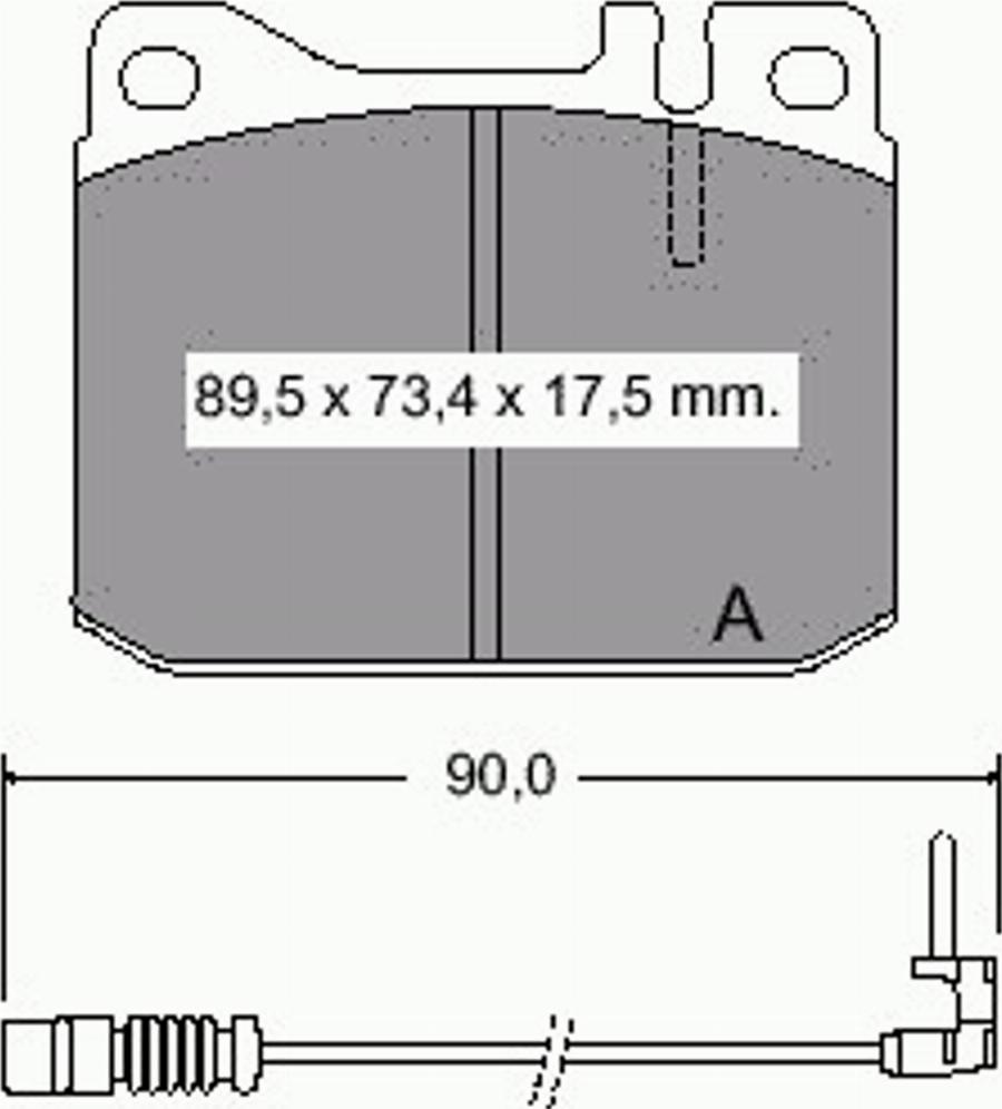 VEMA 831480 - Kit de plaquettes de frein, frein à disque cwaw.fr