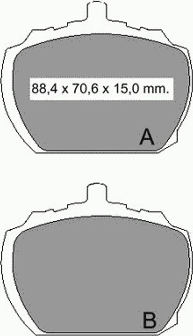 VEMA 831370 - Kit de plaquettes de frein, frein à disque cwaw.fr