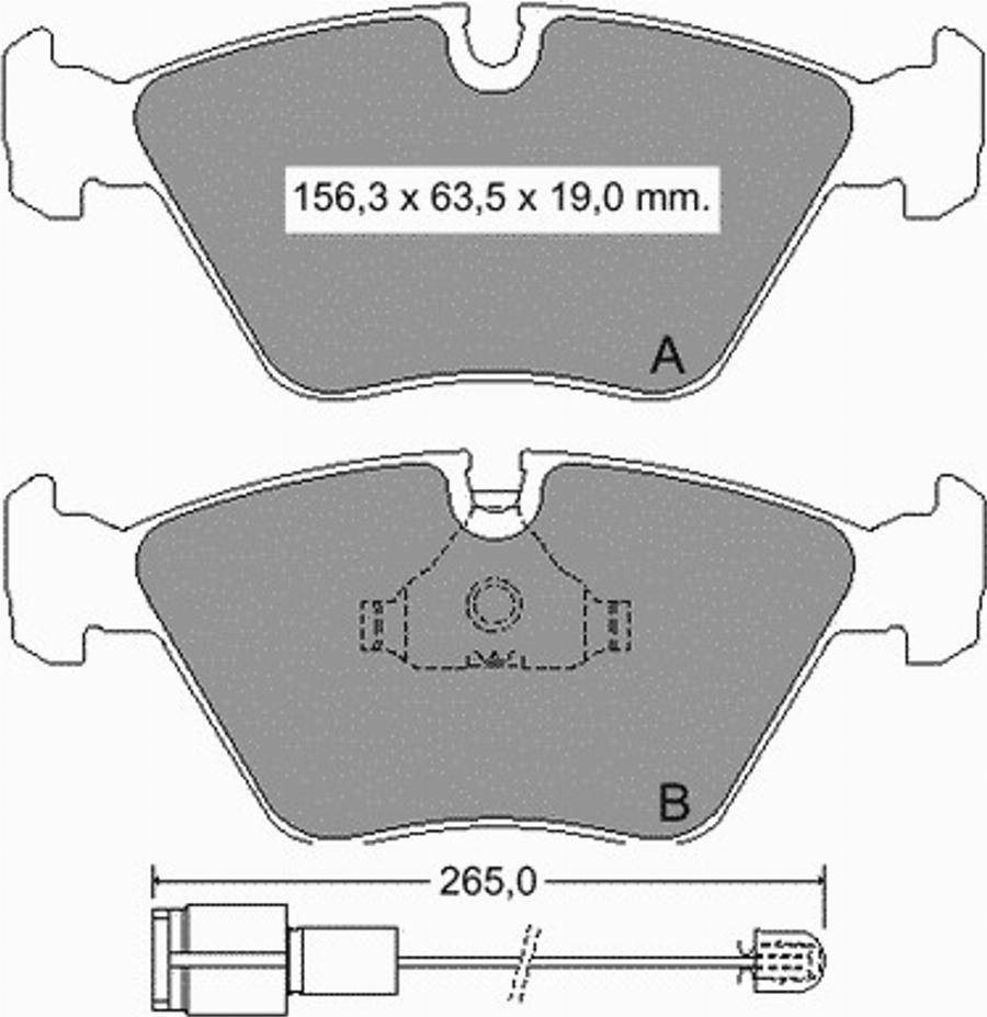 VEMA 833930 - Kit de plaquettes de frein, frein à disque cwaw.fr