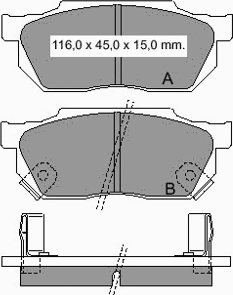 VEMA 833410 - Kit de plaquettes de frein, frein à disque cwaw.fr