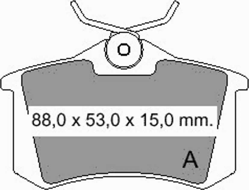 VEMA 833480 - Kit de plaquettes de frein, frein à disque cwaw.fr