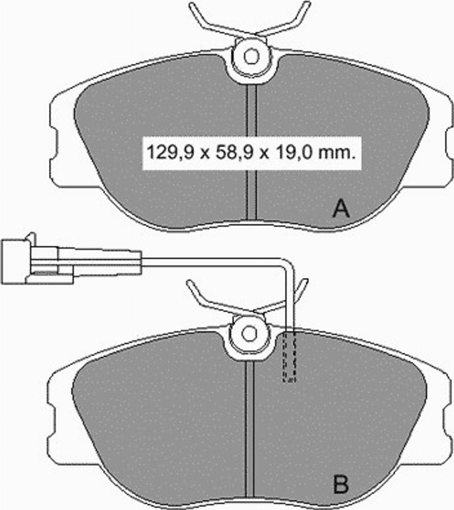 VEMA 833520 - Kit de plaquettes de frein, frein à disque cwaw.fr