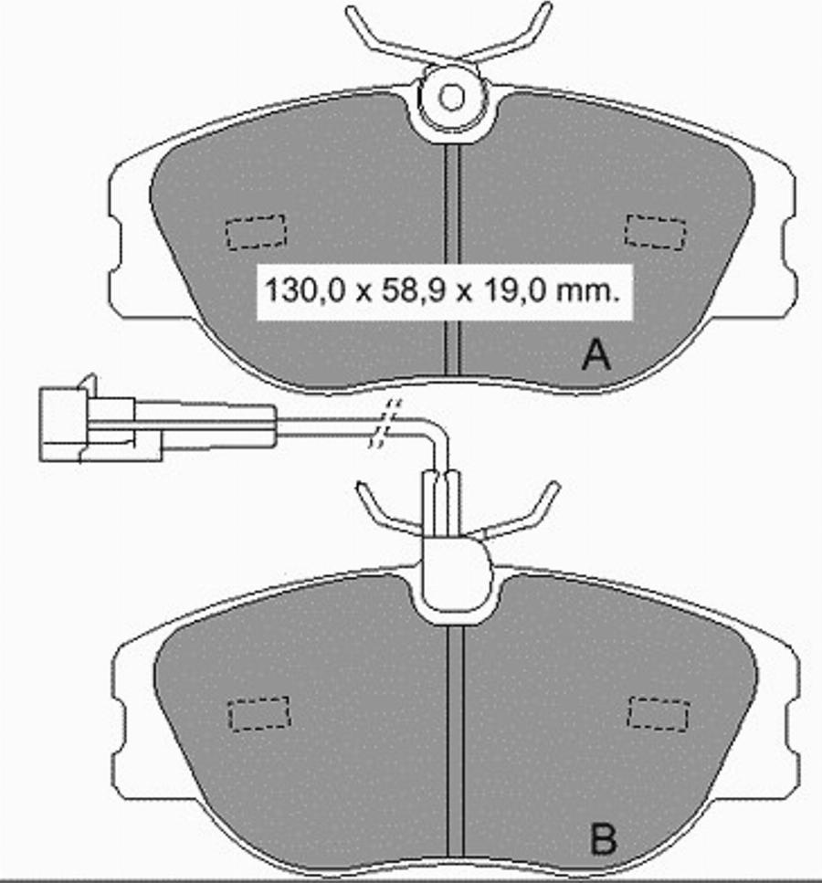 VEMA 833521 - Kit de plaquettes de frein, frein à disque cwaw.fr