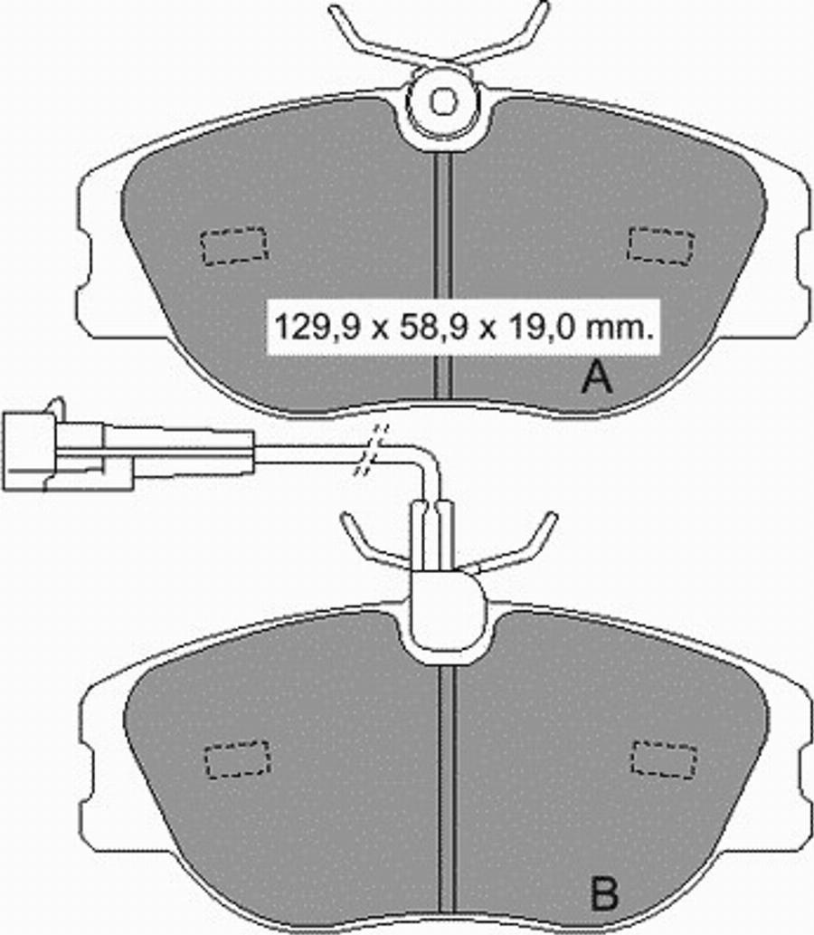 VEMA 833522 - Kit de plaquettes de frein, frein à disque cwaw.fr