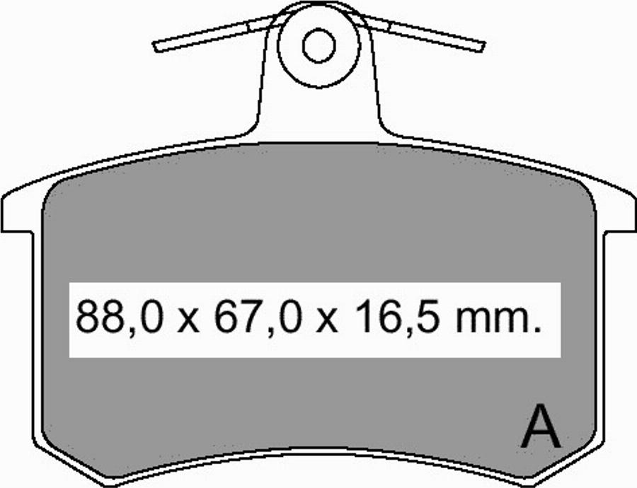 VEMA 833092 - Kit de plaquettes de frein, frein à disque cwaw.fr