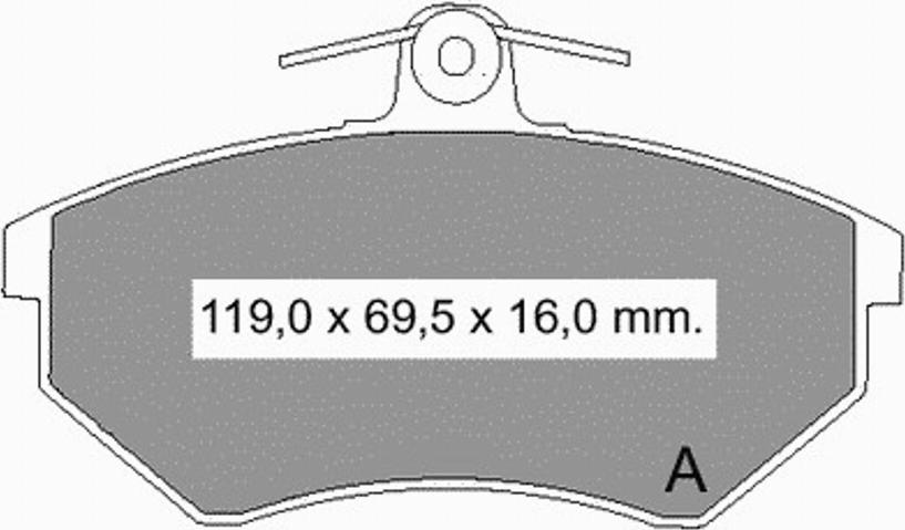 VEMA 833100 - Kit de plaquettes de frein, frein à disque cwaw.fr