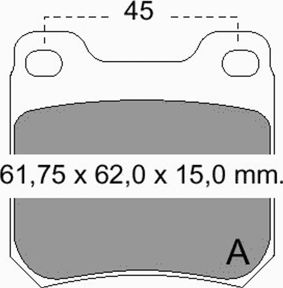 VEMA 833890 - Kit de plaquettes de frein, frein à disque cwaw.fr