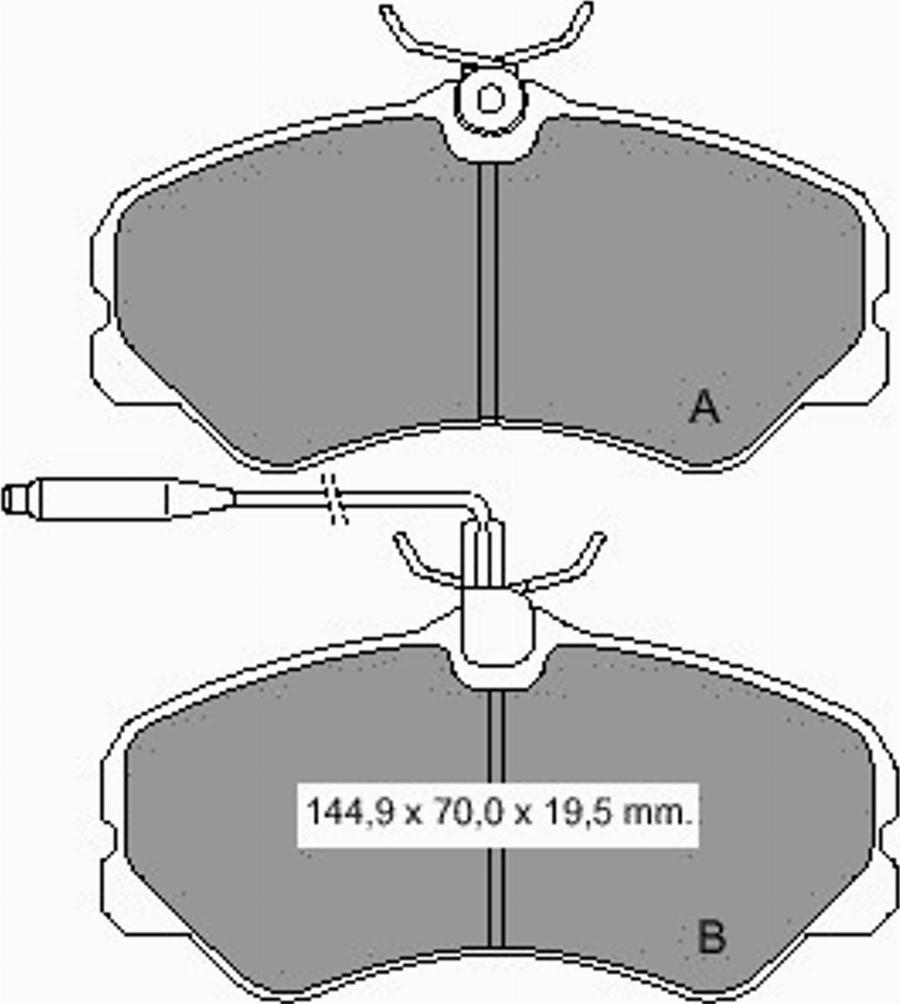 VEMA 833301 - Kit de plaquettes de frein, frein à disque cwaw.fr