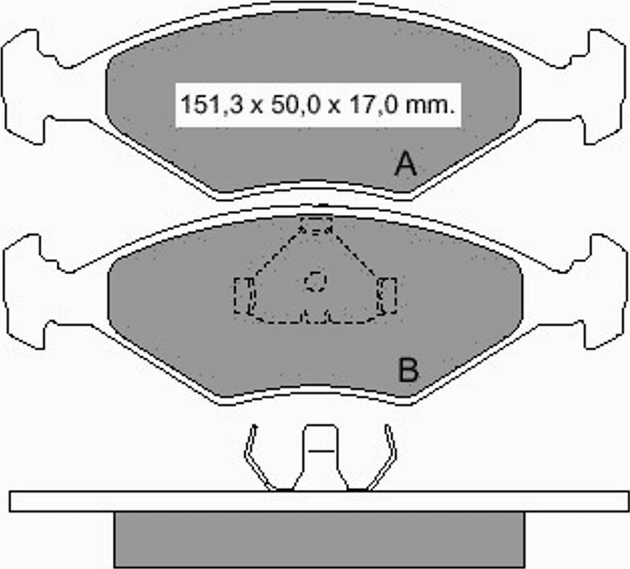 VEMA 833311 - Kit de plaquettes de frein, frein à disque cwaw.fr