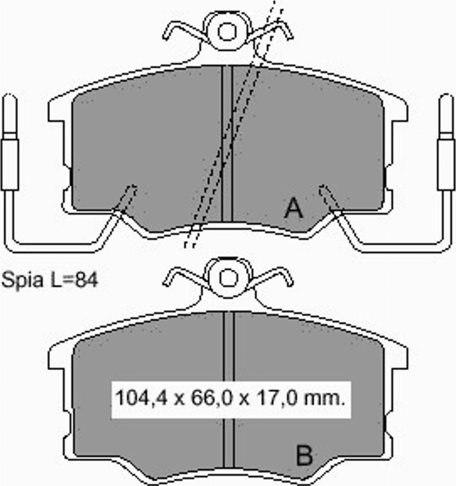 VEMA 833230 - Kit de plaquettes de frein, frein à disque cwaw.fr