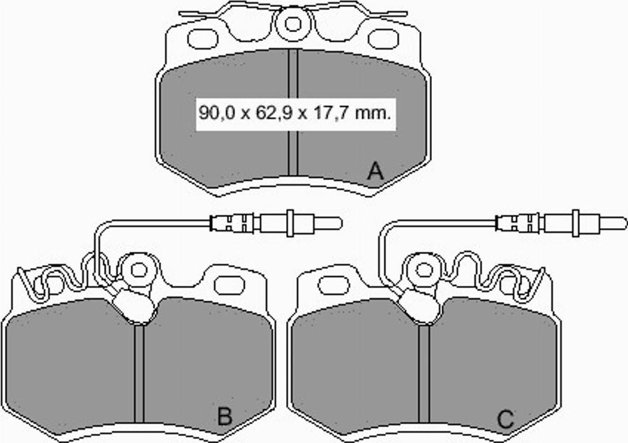 VEMA 832960 - Kit de plaquettes de frein, frein à disque cwaw.fr