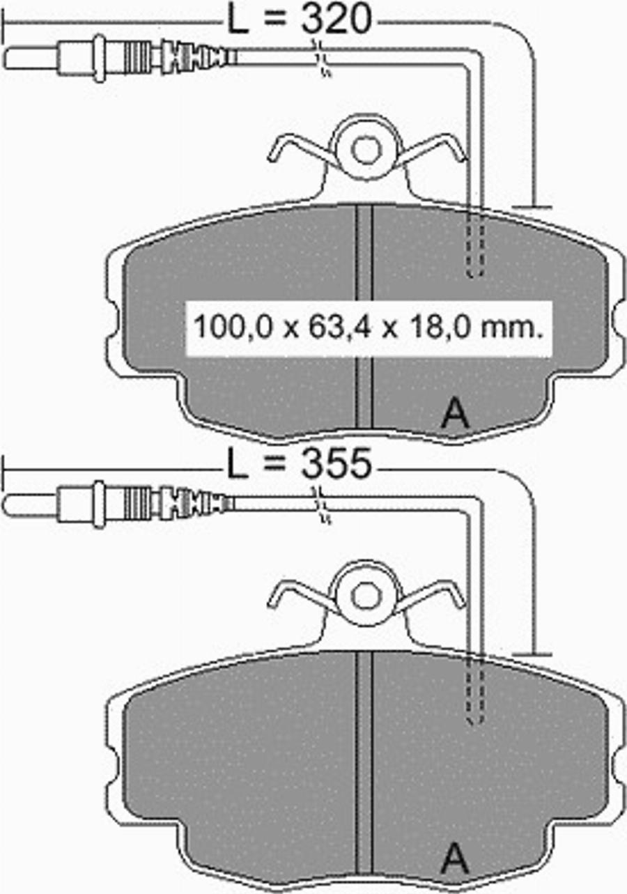 VEMA 832402 - Kit de plaquettes de frein, frein à disque cwaw.fr