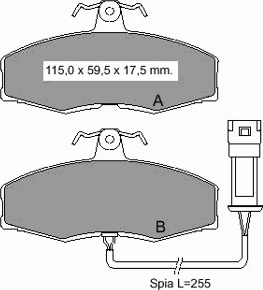 VEMA 832590 - Kit de plaquettes de frein, frein à disque cwaw.fr