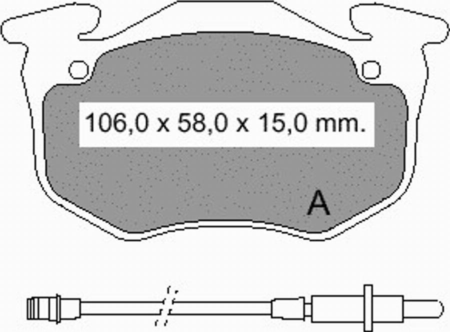 VEMA 832562 - Kit de plaquettes de frein, frein à disque cwaw.fr