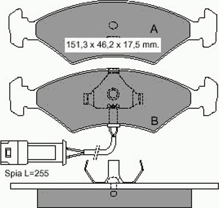 VEMA 832191 - Kit de plaquettes de frein, frein à disque cwaw.fr