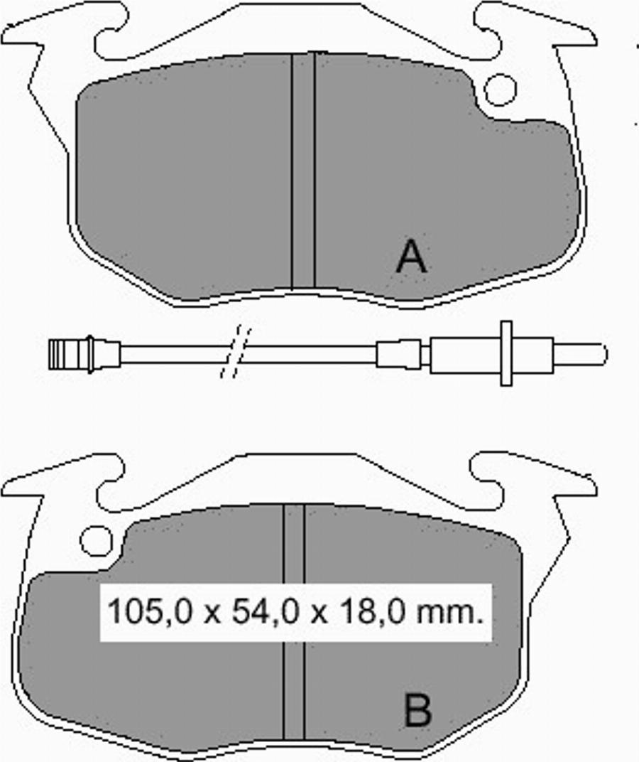 VEMA 832853 - Kit de plaquettes de frein, frein à disque cwaw.fr