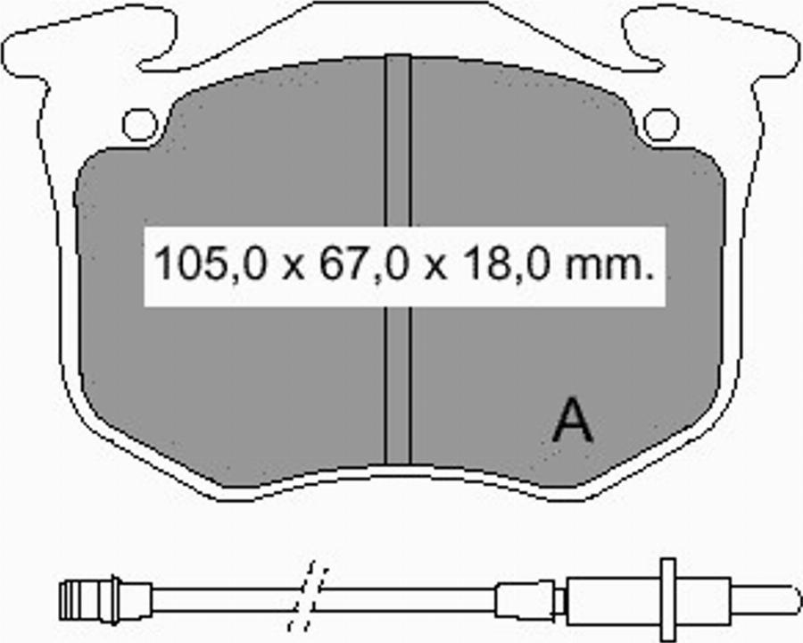 VEMA 832870 - Kit de plaquettes de frein, frein à disque cwaw.fr