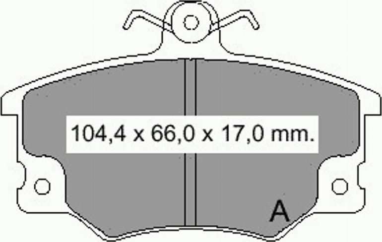 VEMA 832221 - Kit de plaquettes de frein, frein à disque cwaw.fr