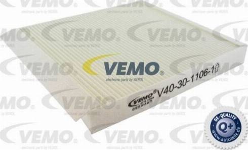 Vemo V40-30-1106-1 - Filtre, air de l'habitacle cwaw.fr