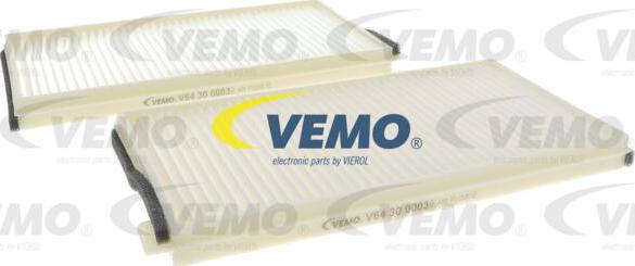 Vemo V64-30-0003 - Filtre, air de l'habitacle cwaw.fr