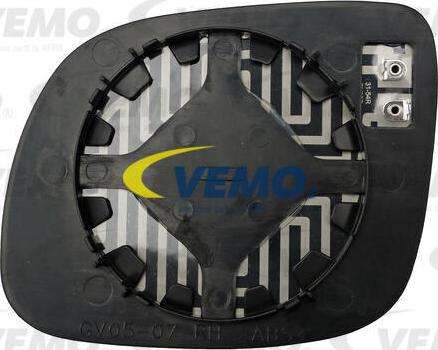 Vemo V10-69-0105 - Verre de rétroviseur, rétroviseur extérieur cwaw.fr