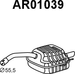 Veneporte AR01039 - Silencieux arrière cwaw.fr