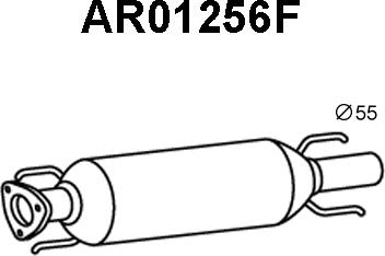 Veneporte AR01256F - Filtre à particules / à suie, échappement cwaw.fr