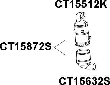 Veneporte CT15872S - Filtre à particules / à suie, échappement cwaw.fr