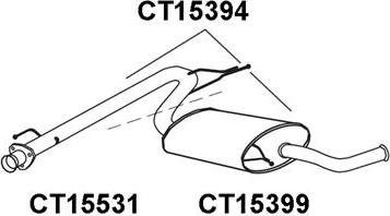 Veneporte CT15394 - Silencieux arrière cwaw.fr