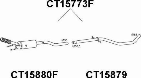 Veneporte CT15773F - Filtre à particules / à suie, échappement cwaw.fr