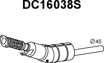 Veneporte DC16038S - Filtre à particules / à suie, échappement cwaw.fr