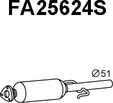 Veneporte FA25624S - Filtre à particules / à suie, échappement cwaw.fr