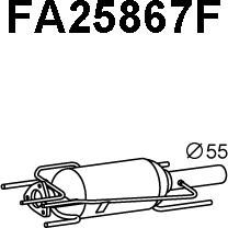 Veneporte FA25867F - Filtre à particules / à suie, échappement cwaw.fr