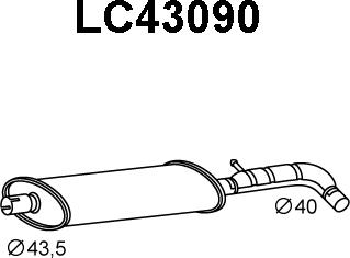 Veneporte LC43090 - Silencieux central cwaw.fr