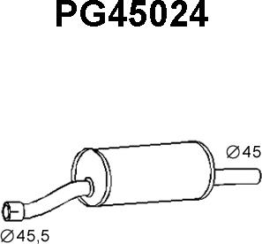 Veneporte PG45024 - Silencieux avant cwaw.fr