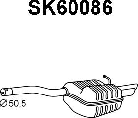 Veneporte SK60086 - Silencieux arrière cwaw.fr